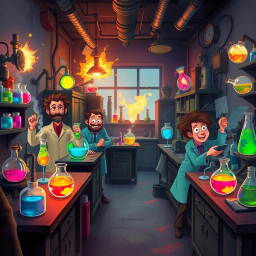 Lab Rascals: Whose Lab Is It Anyway? - Text-based game