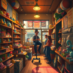 Toyshops & Tensions - Text-based game
