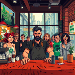 Caffeine Crisis: The Great Cup Conundrum - Text-based game