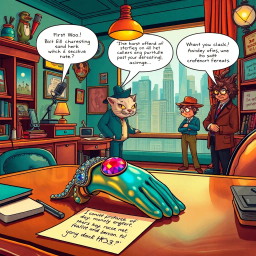 Whose Glove Is This? - Text-based game