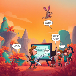 Questless: Whose Quest is it Anyway? - Text-based game
