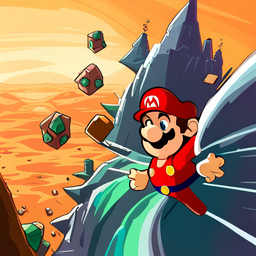 Mario's Time Warp Adventure - Text-based game