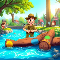 Log Jam: Who's Logs Are These, Anyway? - Text-based game