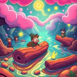 Log Jam: Who's Got the Logs? - Text-based game