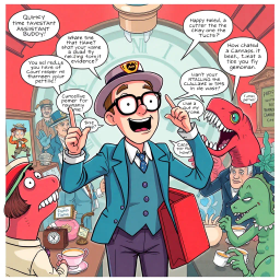 Time-Bending Comedy Adventure text games