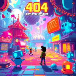 404: Quest of the Lost Code - Text-based game