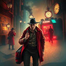 The Time-Traveling Detective - Text-based game