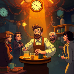 Chrono Chums: Who's There? - Text-based game