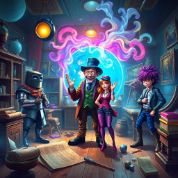 Chrono Chums: Who's There? - Text-based game