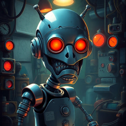 Robot Revolt: Master of Malice - Text-based game