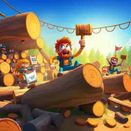 Log Jam Showdown - Text-based game