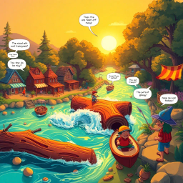 Log Jam: Whose Logs Are These Anyway? - Text-based game