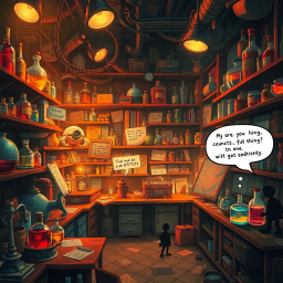 Whose Lab Is It Anyway? - Text-based game