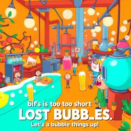 Fizzy Frenzy: Quest for the Lost Bubbles - Text-based game