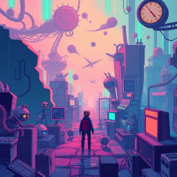 Digital Apocalypse: The Game Dev Chronicles - Text-based game