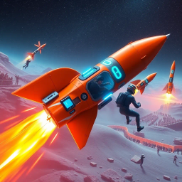 Rocket Racer - Text-based game