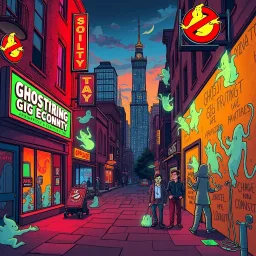 Ghostly Gig Economy - Text-based game