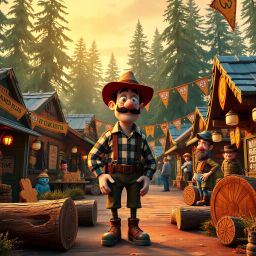 Log Jam: Whose Logs Are These Anyway? - Text-based game