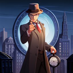 The Time Traveling Detective - Text-based game