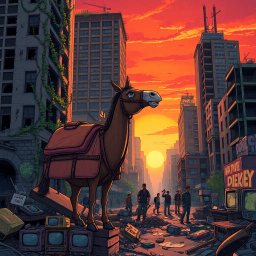 Pack Mules of the Apocalypse - Text-based game