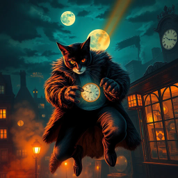 The Time Traveling Cat Burglar - Text-based game