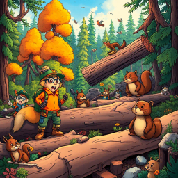 Log Jammin' Madness - Text-based game