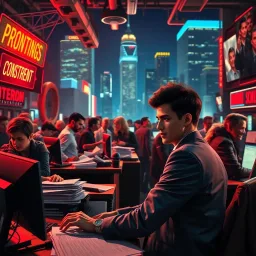 Newsroom Challengers - Text-based game