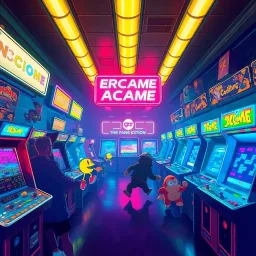 Escape from the Infinity Arcade - Text-based game