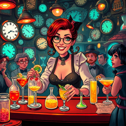 ChronoCocktail: Whose Time Is It Anyway? - Text-based game