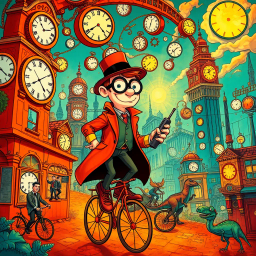 Chrono-Caper: Who's Time is it Anyway? - Text-based game