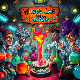 Whose Lab Is It Anyway? - Text-based game