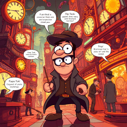 Chrono-Caper: Whose Time is it Anyway? - Text-based game