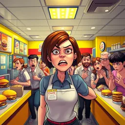 Karen's Fast Food Frenzy - Text-based game