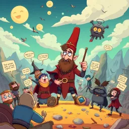 Metamayhem: Whose Adventure is it Anyway? - Text-based game