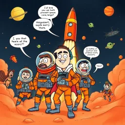 Rocket Ruckus: The Cosmic Comedy - Text-based game
