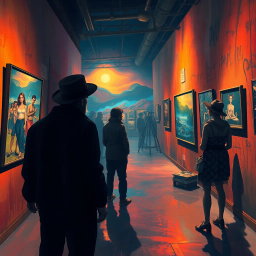 Whispers in the Gallery - Text-based game