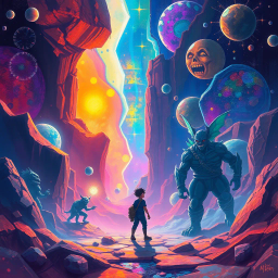 Spectrum Wars: Which Dimension Is It Anyway? - Text-based game