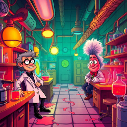 Whose Lab Is It Anyway? - Text-based game