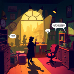 Whose Shadow is it Anyway? - Text-based game