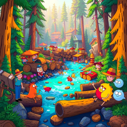 Log Jam Legends - Text-based game