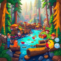 Log Jam Legends - Text-based game