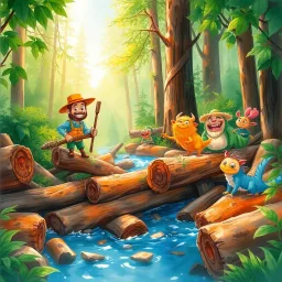 Log Jam: The Great Timber Takeover - Text-based game