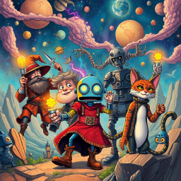 Metamayhem: Whose Quest Is It Anyway? - Text-based game