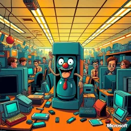 Microsoft Mayhem: The Office Chronicles - Text-based game