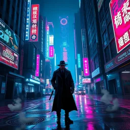Neon Noir: Cyberpunk Detective - Text-based game