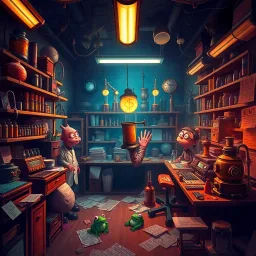 Whose Lab is it Anyway? - Text-based game