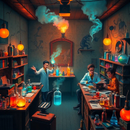 Whose Lab Is It Anyway? - Text-based game