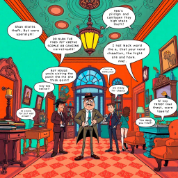 Cloak & Dagger: The Heist of Hilarity - Text-based game