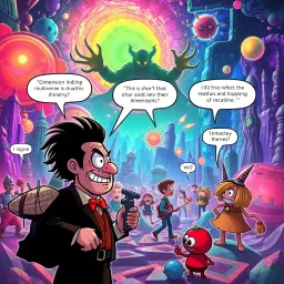 Spectrum Wars: Which Dimension Is It Anyway? - Text-based game
