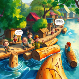 Log Jam: Whose Logs are These Anyway? - Text-based game